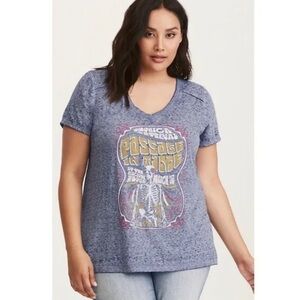 NWT Torrid Passage in Time Graphic Burnout T-Shirt Size 3